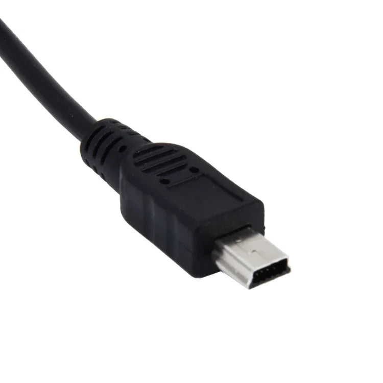 Adaptador Universal Mini USB para Carregador de Câmara DVR de Carro Navegação GPS Entrada 10V - 48V Saída 5V 1.5A, Comprimento do Cabo: 1.2m, Cabo Mini USB Comprimento: 1.2m