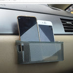 3R Car Auto Silicone Carrying Organizer Storage Vent Hanger Box Sticker Bag for Phone Coin Key and Other Small Items(Big Size), Big Size