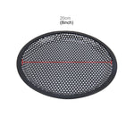 8 inch Car Auto Metal Mesh Black Round Hole Subwoofer Loudspeaker Protective Cover Mask Kit with Fixed Holder, 8 Inch