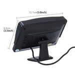 Monitor Automóvel Universal de Alta Definição de 4,3 polegadas com Suporte Ajustável, Suporta Função Automática de Ecrã Inverso, 4,3 polegadas