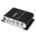 Amplificador de Subwoofer de Áudio HIFI 2.1CH para Carro, Suporta MP3