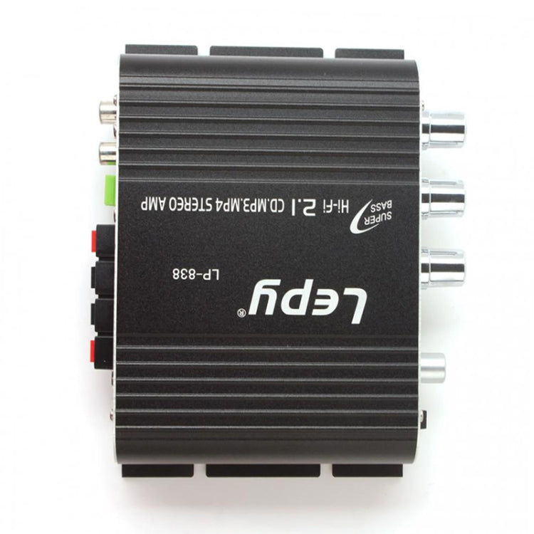 Amplificador de Subwoofer de Áudio HIFI 2.1CH para Carro, Suporta MP3