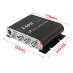 Amplificador de Subwoofer de Áudio HIFI 2.1CH para Carro, Suporta MP3