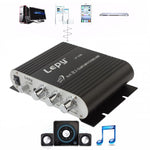 Amplificador de Subwoofer de Áudio HIFI 2.1CH para Carro, Suporta MP3