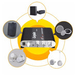 Amplificador de Subwoofer de Áudio HIFI 2.1CH para Carro, Suporta MP3