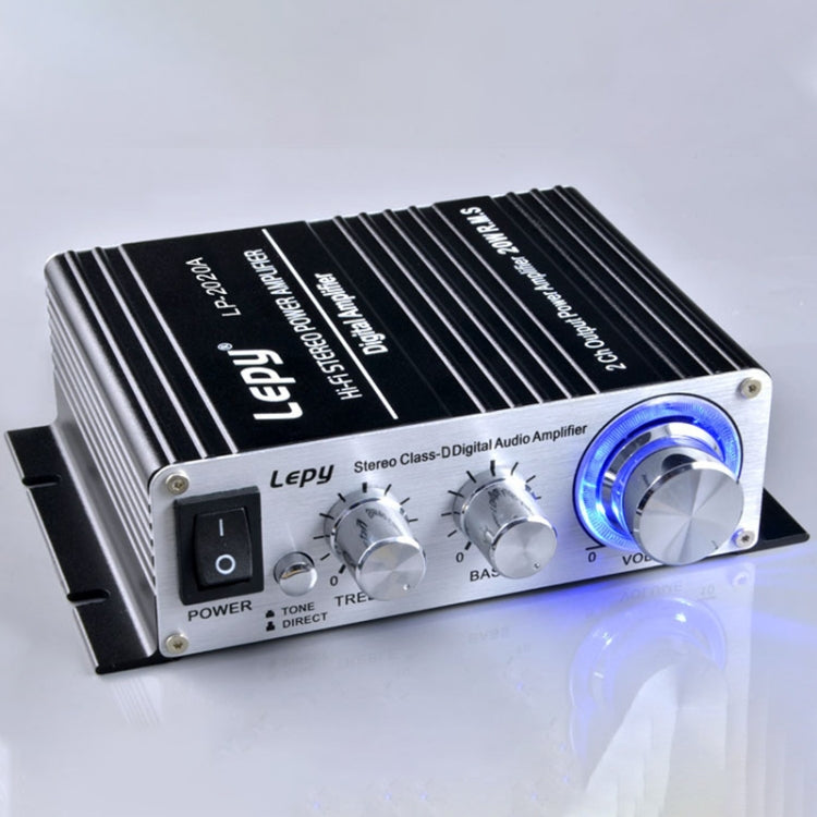 LP-2020A Amplificador HIFI para Carro / Casa, Suporta MP3, Ficha UK com Fonte de Alimentação 3A, Ficha UK