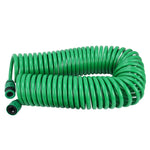 Série de Rega de Jardim Mangueira de Tubo de Primavera Telescópico em Espiral com Adaptador e Conector de Água, Comprimento: 15m, Tubo Telescópico de 15m