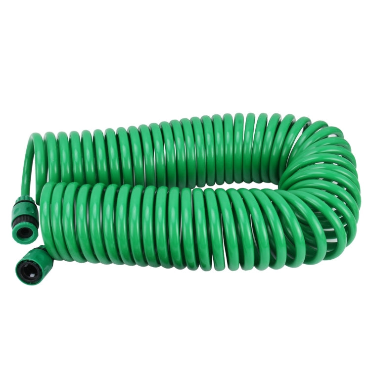 Série de Rega de Jardim Mangueira de Tubo de Primavera Telescópico em Espiral com Adaptador e Conector de Água, Comprimento: 15m, Tubo Telescópico de 15m