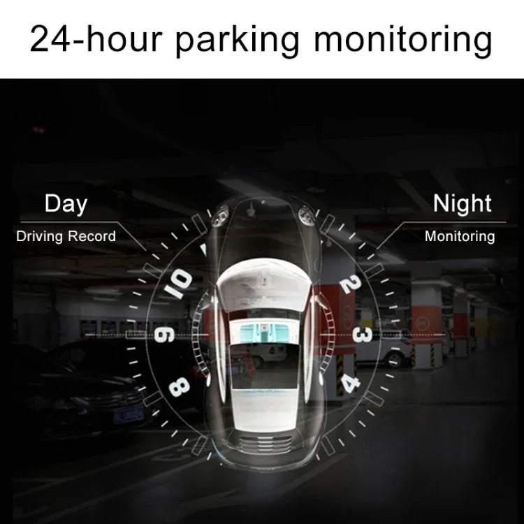 X96 4 inch 2.5D Full HD 1080P Multi-functional Smart Car Dual Lens Video Record Camera Support TF Card / Motion Detection, X96