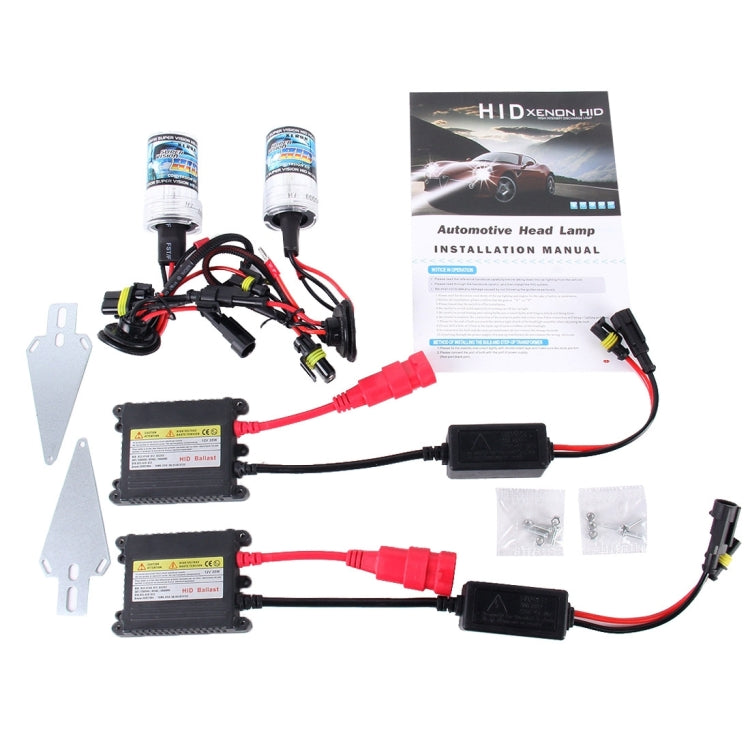 2PCS 35W HB4/9006 2800 LM Slim HID Xenon Light with 2 Alloy HID Ballast, High Intensity Discharge Lamp, Color Temperature: 4300K, 9006