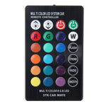 2 PCS T10 2W Auto Flash Strobe Fade Smooth Remote Controlled Colorful LED Clearance Decorative Light, DC 12V, 2W