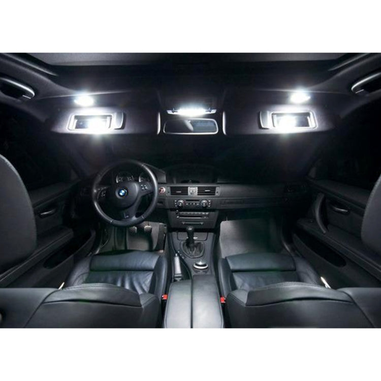 2 PCS White Light Car LED Vanity Mirror Lamp Lights with 18 SMD-3528 Lamps for BMW E60/ E60N/ E61/ E61N/ E90/ E90N/ E91/ E91N/ E92/ E92N/ E70/ E71/ E84/ F25/ X3, For BMW E60