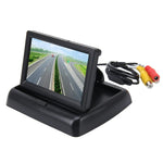 Monitor Automóvel Dobrável TFT LCD Digital de 4,3 polegadas de Alta Definição, Suporta Função Automática de Ecrã Inverso, Dobrável 4,3 polegadas