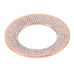 Car Aluminum Steering Wheel Decoration Ring with Diamonds For Volkswagen