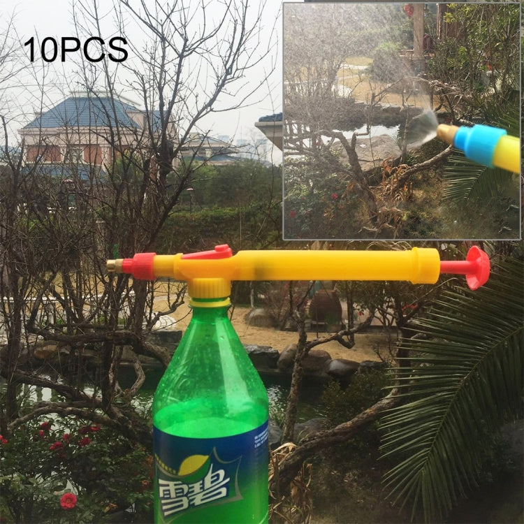 10 Unidades de Pulverizador Manual de Alta Pressão para Garrafa Plástica de Bebidas, Pistola de Carrinho, Pulverizador Recíproco para Garrafa de Coca-Cola, Cor Entregue Aleatoriamente, 10 Unidades