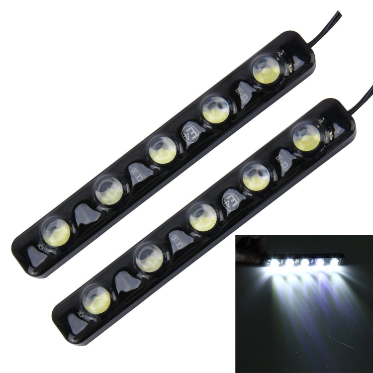 2 PCS 5W 150 LM 6000K DRL Daytime Running Light with 5 SMD-5050 Lamps, DC 12V, 5W
