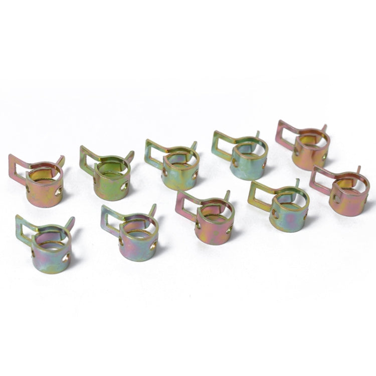 10 PCS 18mm Car Spring Clip Fuel Line Hose Clip Water Pipe Air Tube Clamp Fastener, 10 PCS 18mm