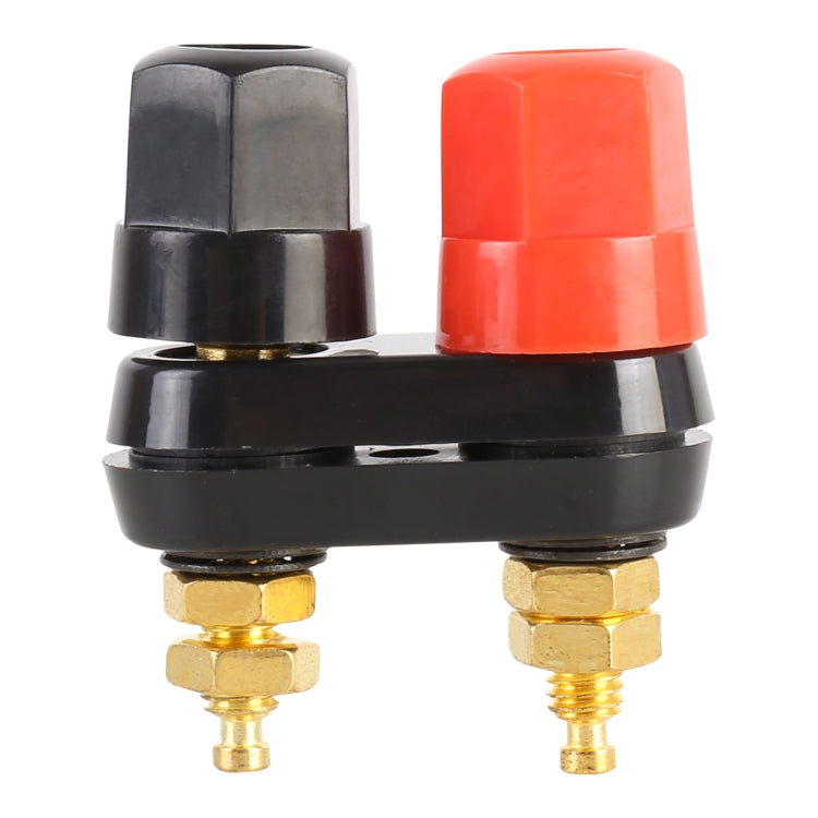 5 Unidades de Terminais Duplos para Carro Conector Hexagonal Vermelho e Preto para Amplificador e Coluna