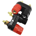 5 Unidades de Terminais Duplos para Carro Conector Hexagonal Vermelho e Preto para Amplificador e Coluna
