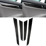 4 PCS Car Carbon Fiber Inner Door Panel Decorative Sticker for Mercedes-Benz W204 2007-2013, Inner Door Panel