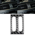 Car Carbon Fiber Intermediate Air Outlet Panel Decorative Sticker for Mercedes-Benz W204 2011-2013, Intermediate Air Outlet