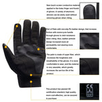 Luvas de Motociclo WUPP, Toque no Ecrã, Impermeáveis, Respiráveis, Resistentes ao Desgaste, Antiderrapantes, Luvas de Proteção de Dedo Inteiro para Verão e Inverno, Tamanho: XXL, Tamanho: XXL