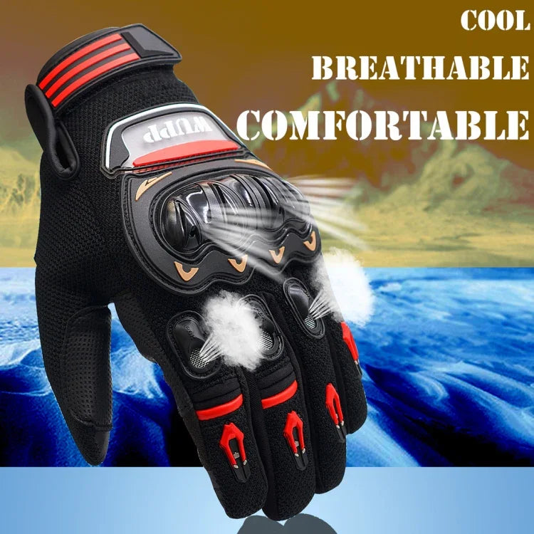 Luvas de Motociclo WUPP, Toque no Ecrã, Impermeáveis, Respiráveis, Resistentes ao Desgaste, Antiderrapantes, Luvas de Proteção de Dedo Inteiro para Verão e Inverno, Tamanho: XXL, Tamanho: XXL