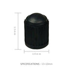 200 PCS Black Tire valve Dust Rubber Cap For Bicycle And Car, Diameter: 10mm(Black), 200 PCS