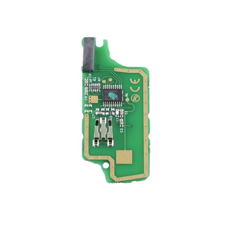 For PEUGEOT 3 Buttons Intelligent Remote Control Car Key with Integrated Chip & Battery & Holder & Slotted Key Blade, Frequency: 433MHz, 3 Buttons