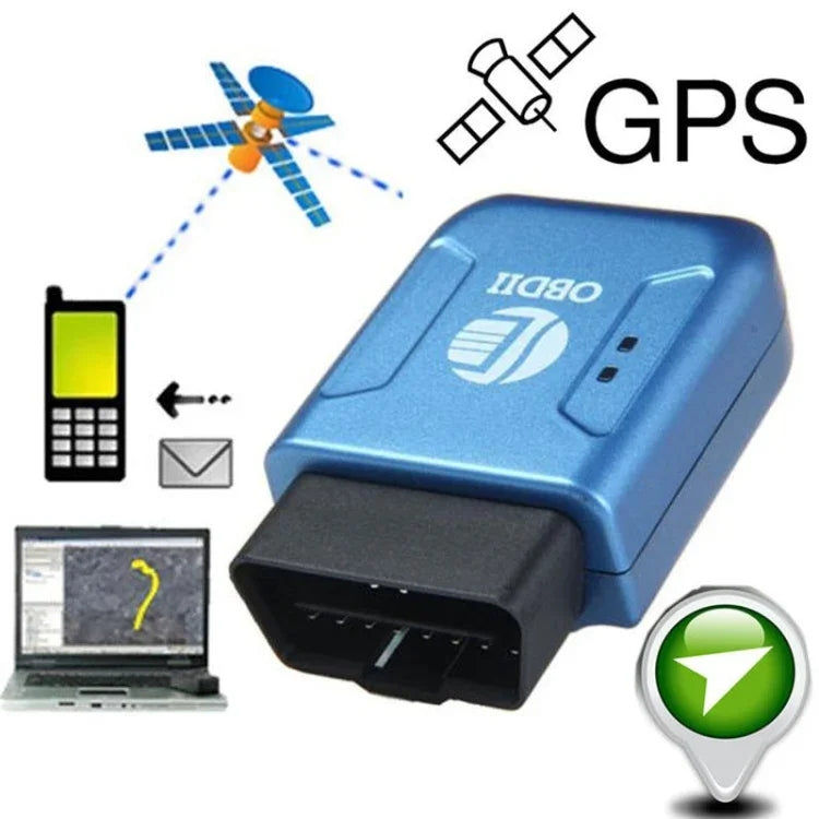 Rastreador GPS TK206 2G OBD2 em Tempo Real GSM Quad Band com Alarme Anti-roubo por Vibração GSM GPRS Mini GPS para Carro, TK206 (Preto), TK206 (Azul)