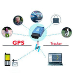 Rastreador GPS TK206 2G OBD2 em Tempo Real GSM Quad Band com Alarme Anti-roubo por Vibração GSM GPRS Mini GPS para Carro, TK206 (Preto), TK206 (Azul)