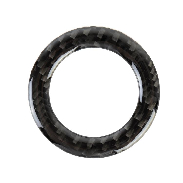 Car Carbon Fiber Steering Wheel Middle Frame Decorative Sticker for Volkswagen Touareg, Steering Wheel Middle Frame