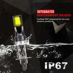 2 PCS H1 DC12V-24V / 12W / 3000K / 800LM 12LEDs SMD-3030 Car LED Fog Light, H1