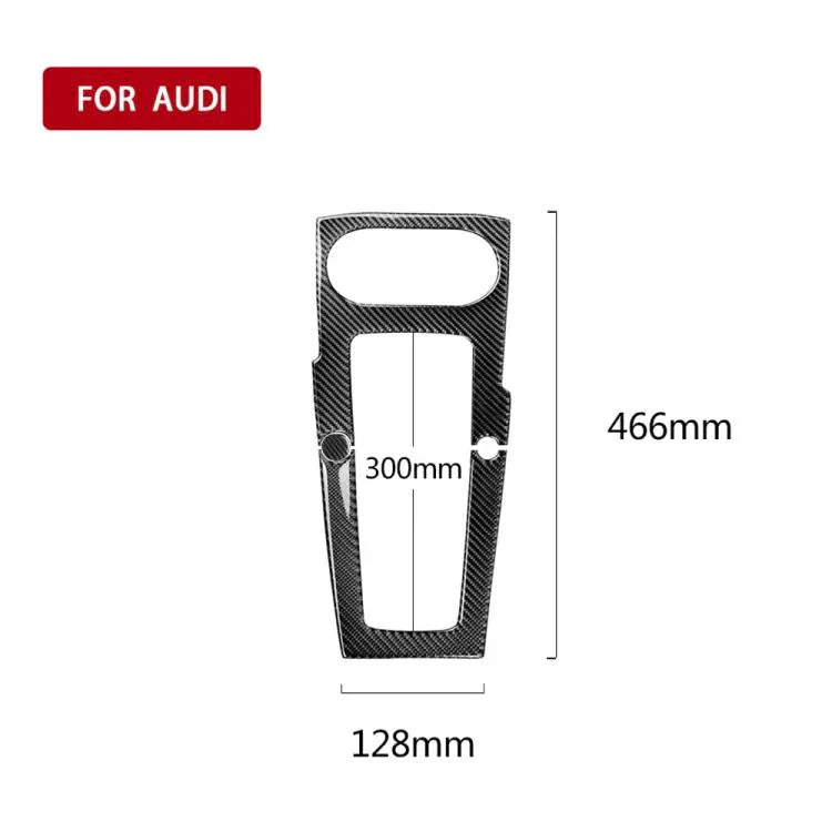 Adesivo Decorativo para Painel de Posição de Velocidades em Fibra de Carbono para Audi 2014-2017 A3, Condução à Esquerda, Posição de Velocidades para A3