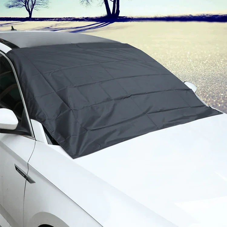 Cobertura de Neve Magnética para Para-Brisas de Carro em Tecido Oxford com Cola Vinílica 210D, Protetor Solar e Isolamento Anticongelante, Tamanho: 215cm x 155cm, Tamanho: 215cm x 155cm