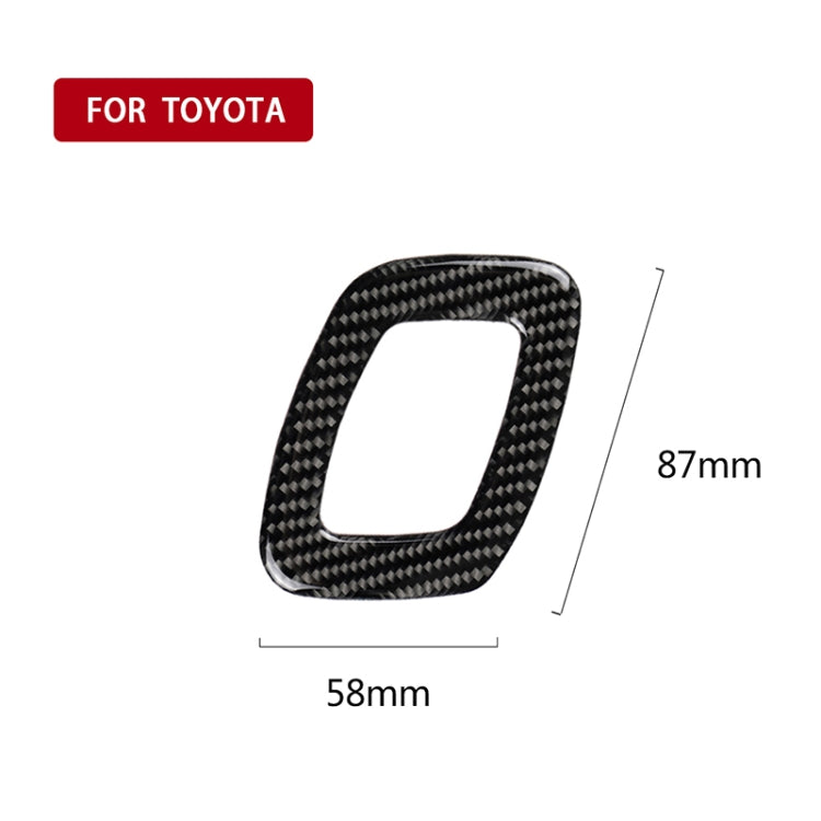 Car Carbon Fiber Seat Adjustment Decorative Sticker for Toyota Eighth Generation Camry 2018-2019, Left Drive, Seat Adjustment