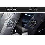 Car Carbon Fiber Seat Adjustment Decorative Sticker for Toyota Eighth Generation Camry 2018-2019, Left Drive, Seat Adjustment