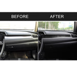 Car Carbon Fiber Central Control Decorative Sticker for Honda Tenth Generation Civic 2016-2019, Central Control