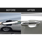 Car Carbon Fiber Outside Door Handle Decorative Sticker for Cadillac XT5 2016-2017, Outside Door Handle