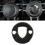 Carbon Fiber Car Steering Wheel Decorative Sticker for Porsche Macan, Steering Wheel