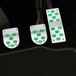 3 in 1 Small Luminous Non-Slip Automatic Gear Car Pedals Foot Brake Pad Cover Set, 3 in 1