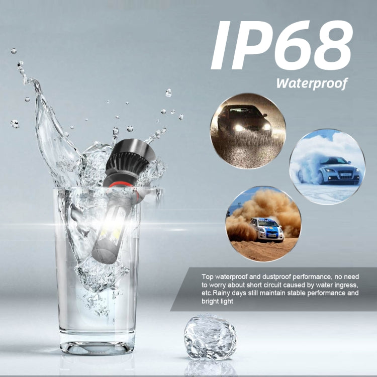 2 PCS S2 9006 / HB4 DC9-36V / 25W / 6000K / 2500LM IP68 Car LED Headlight Lamps, 9006 / HB4