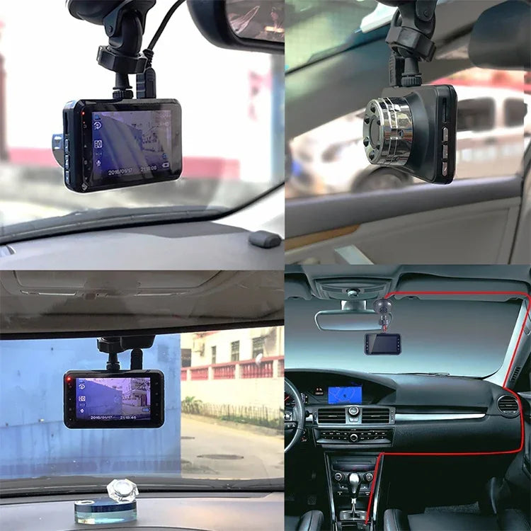 Gravador de Condução Oculto USB para Carro T638, Monitor de Vídeo de Reversão com Visão Noturna HD, T638
