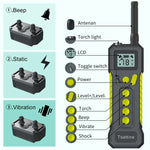Tsattine T10 IP68 Dispositivo Impermeável para Treino de Cães 2000FT com Luz LCD, T10