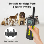 Tsattine T10 IP68 Dispositivo Impermeável para Treino de Cães 2000FT com Luz LCD, T10