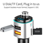 BC42 Bluetooth 5.0 Lâmpada Atmosférica Colorida Multifuncional para Carro MP3 Player, Suporta Cartão TF & Disco U & FM, BC42