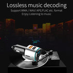 BC42 Bluetooth 5.0 Lâmpada Atmosférica Colorida Multifuncional para Carro MP3 Player, Suporta Cartão TF & Disco U & FM, BC42