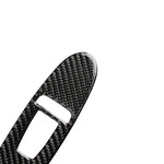 4 PCS Car Carbon Fiber Window Lift Panel Decorative Sticker for Infiniti Q50 2014-2020, Left Drive, Window Lift Panel (A)