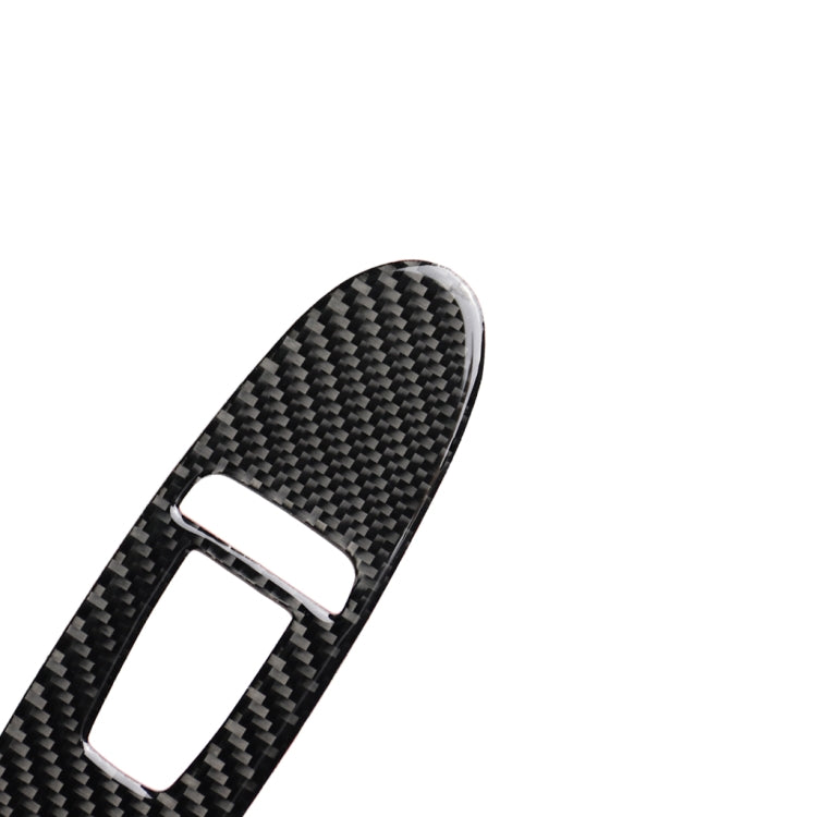 4 PCS Car Carbon Fiber Window Lift Panel Decorative Sticker for Infiniti Q50 2014-2020, Left Drive, Window Lift Panel (A)