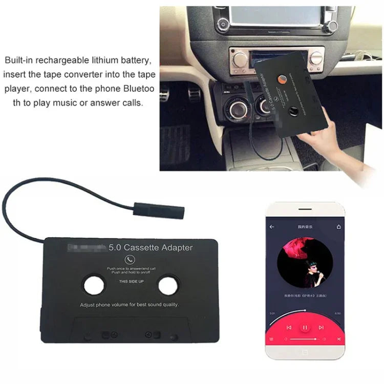 Conversor Bluetooth Universal para Fita de Carro MP3 / SBC / Áudio Estéreo Bluetooth Cassete, Conversor Bluetooth